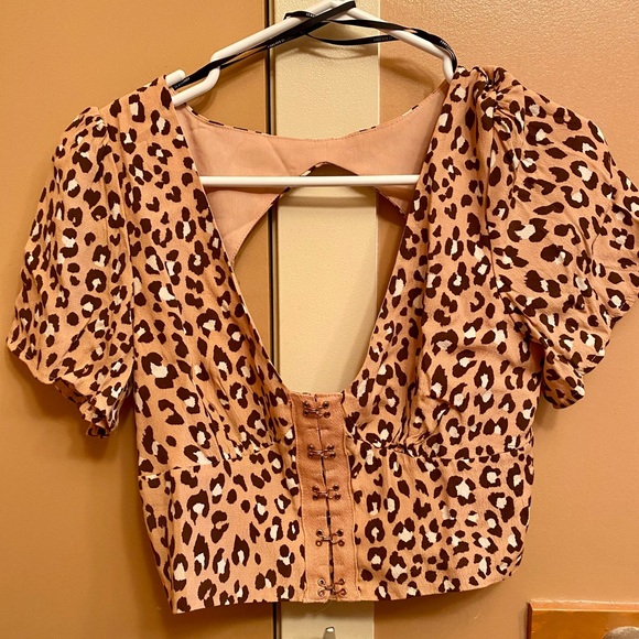 Leopard Forever 21 Cropped Bustier - US M - Picture 4 of 5